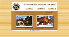 Desktop Screenshot of ferienhuetten-zimmermann.at